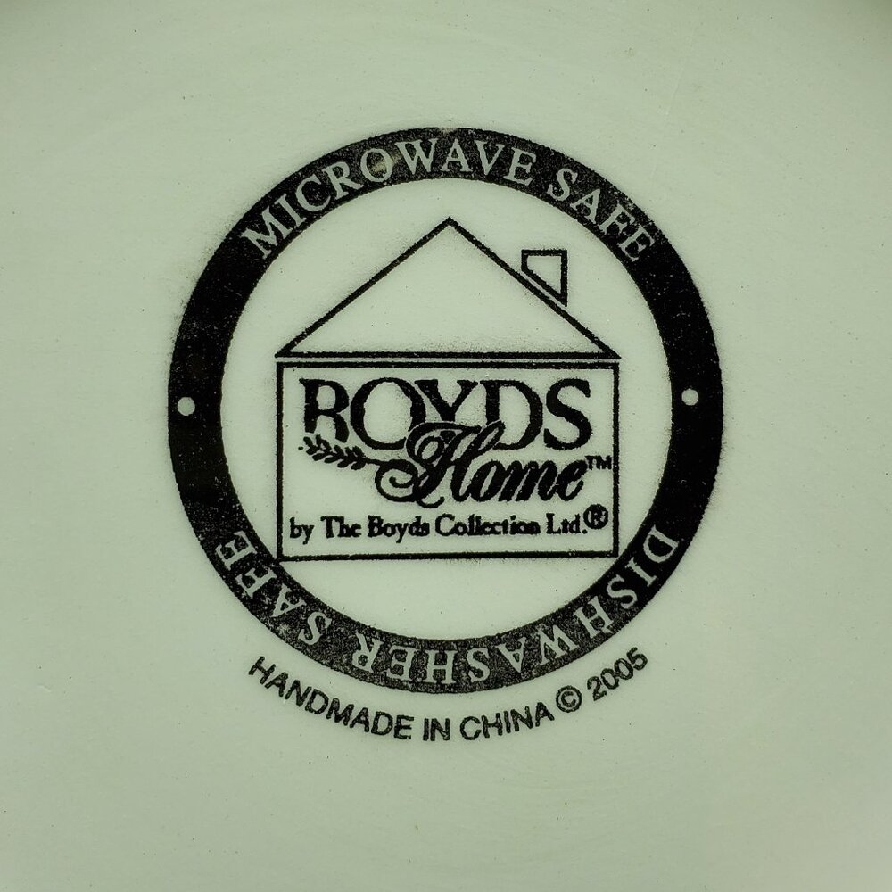 Boyds Home Kitty and Buddy Mini Plates Boyd's Christmas Holiday Cat Polar Bear - Picture 4 of 10